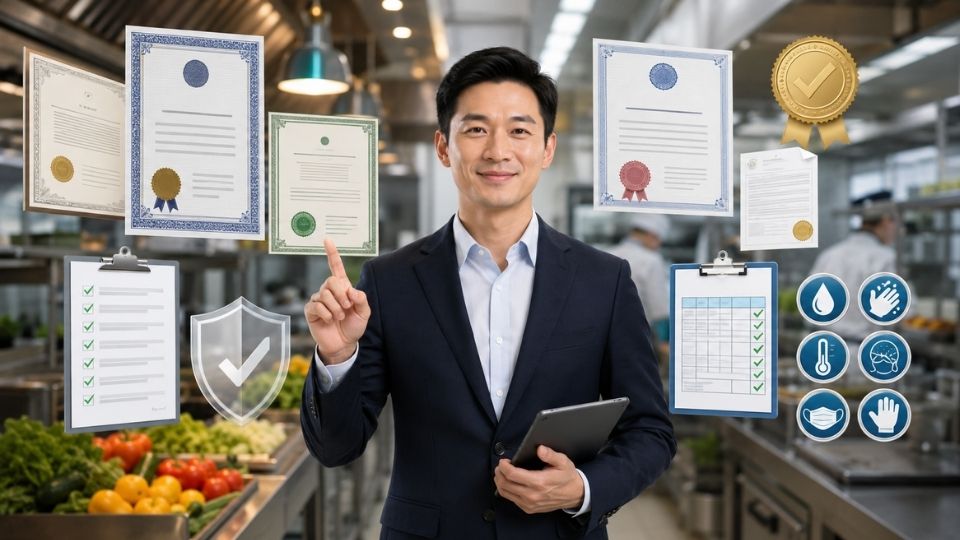 Giấy phép, tiêu chuẩn & HACCP